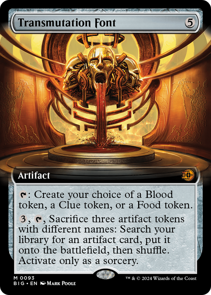 Transmutation Font (Extended Art) [Outlaws of Thunder Junction: The Big Score] Magic: The Gathering