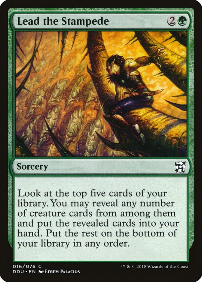 Lead the Stampede [Duel Decks: Elves vs. Inventors] Magic: The Gathering