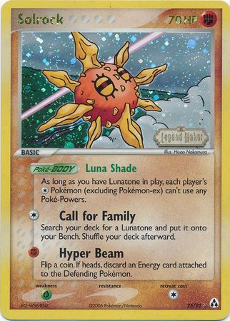 Solrock (25/92) (Stamped) [EX: Legend Maker] Pokémon