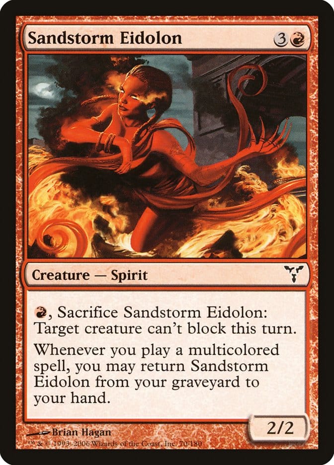 Sandstorm Eidolon [Dissension] Magic: The Gathering