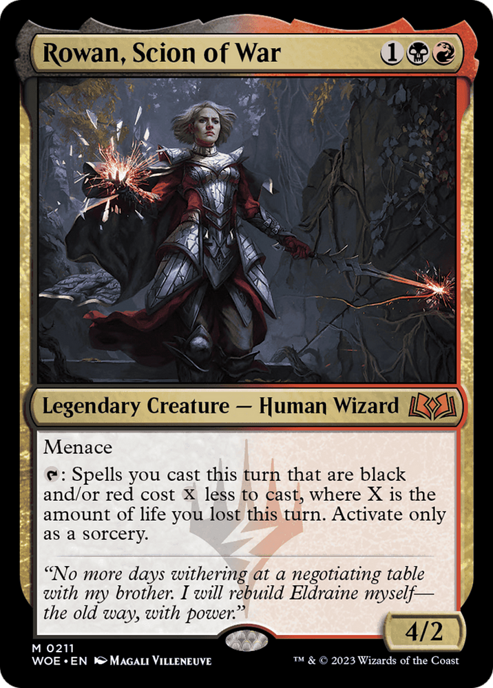 Rowan, Scion of War [Wilds of Eldraine] Magic: The Gathering