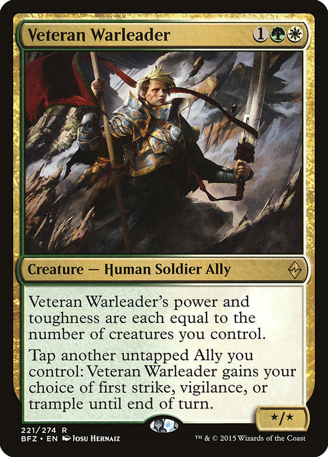 Veteran Warleader [Battle for Zendikar] Magic: The Gathering