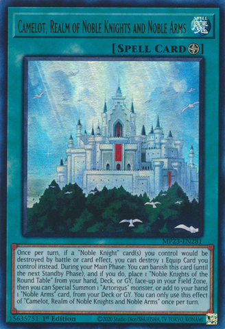 Camelot, Realm of Noble Knights and Noble Arms [MP23-EN281] Ultra Rare - Yugioh Cards For Your TCG Needs!