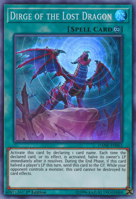 Dirge of the Lost Dragon [DANE-EN063] Super Rare - Yugioh Cards For Your TCG Needs!