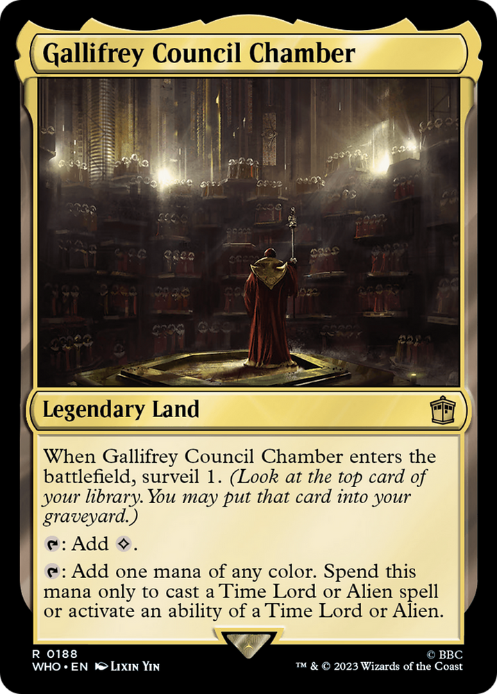 Gallifrey Council Chamber (Extended Art) [Doctor Who] Magic: The Gathering