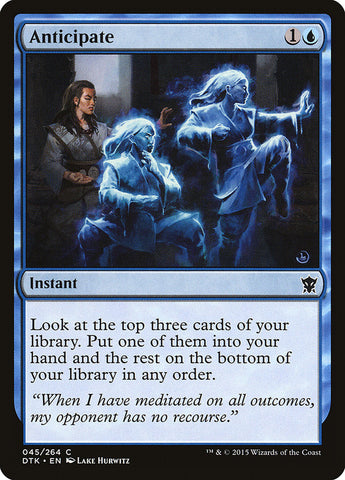 Anticipate [Dragons of Tarkir] Magic: The Gathering