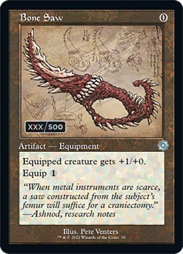 Bone Saw (Retro Schematic) (Serialized) [The Brothers' War Retro Artifacts] Magic: The Gathering