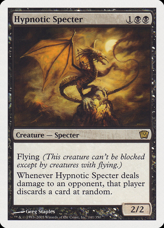 Hypnotic Specter (9th Edition) (Oversized) [Oversize Cards] Magic: The Gathering