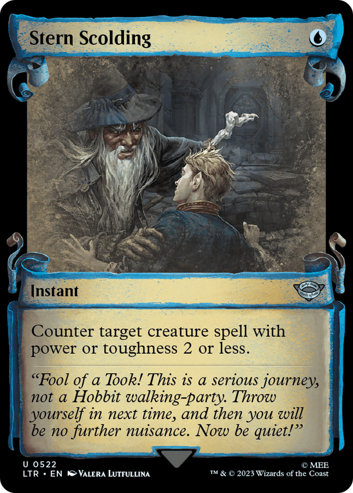 Stern Scolding [The Lord of the Rings: Tales of Middle-Earth Showcase Scrolls] Magic: The Gathering