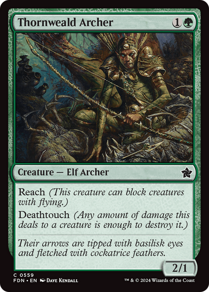 Thornweald Archer [Foundations] Magic: The Gathering