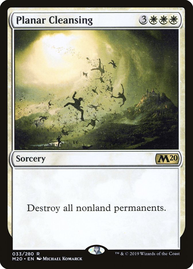 Planar Cleansing [Core Set 2020] Magic: The Gathering