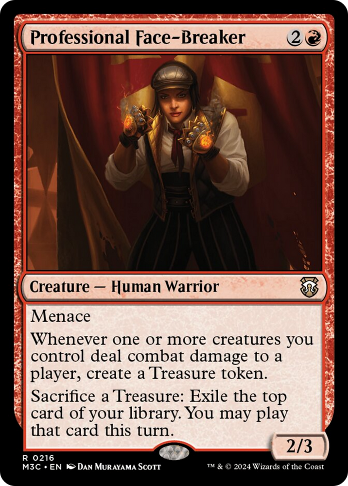 Professional Face-Breaker (Ripple Foil) [Modern Horizons 3 Commander] Magic: The Gathering
