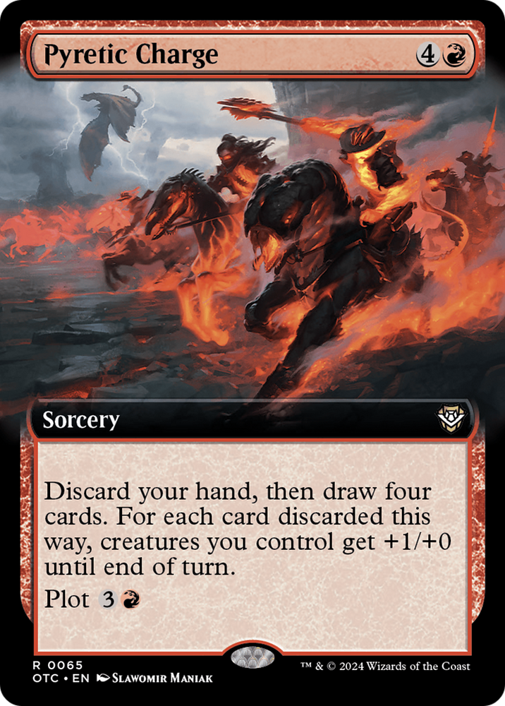 Pyretic Charge (Extended Art) [Outlaws of Thunder Junction Commander] Magic: The Gathering