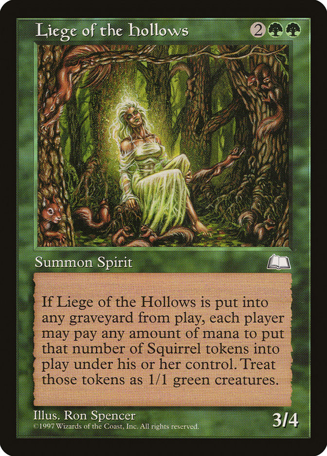 Liege of the Hollows [Weatherlight] Magic: The Gathering