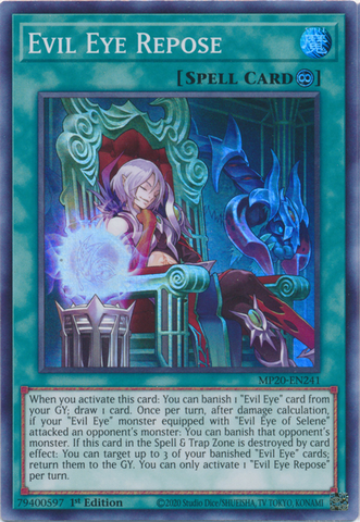 Evil Eye Repose [MP20-EN241] Super Rare - Yugioh Cards For Your TCG Needs!
