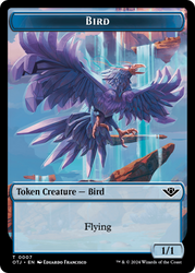 Bird // Plot Double-Sided Token [Outlaws of Thunder Junction Tokens] Magic: The Gathering