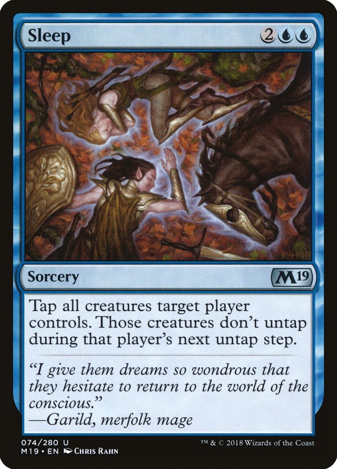 Sleep [Core Set 2019] Magic: The Gathering