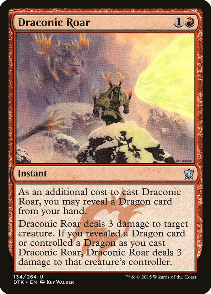 Draconic Roar [Dragons of Tarkir] Magic: The Gathering