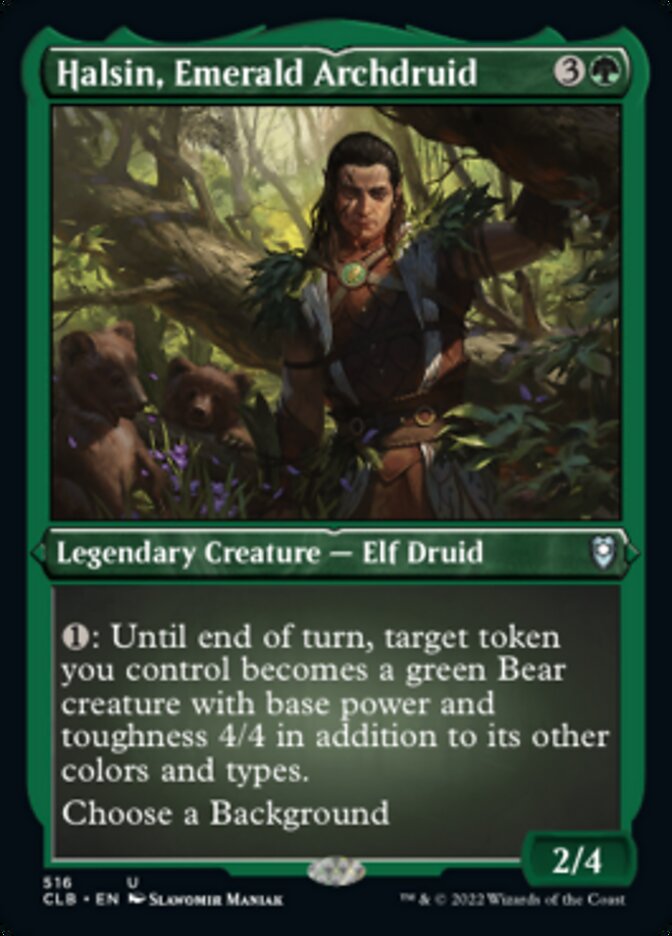 Halsin, Emerald Archdruid (Foil Etched) [Commander Legends: Battle for Baldur's Gate] Magic: The Gathering