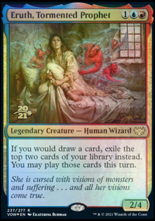 Eruth, Tormented Prophet [Innistrad: Crimson Vow Prerelease Promos] Magic: The Gathering