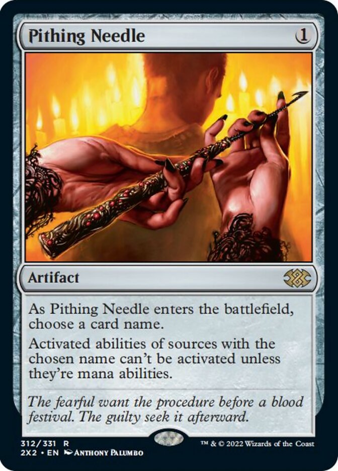 Pithing Needle [Double Masters 2022] Magic: The Gathering