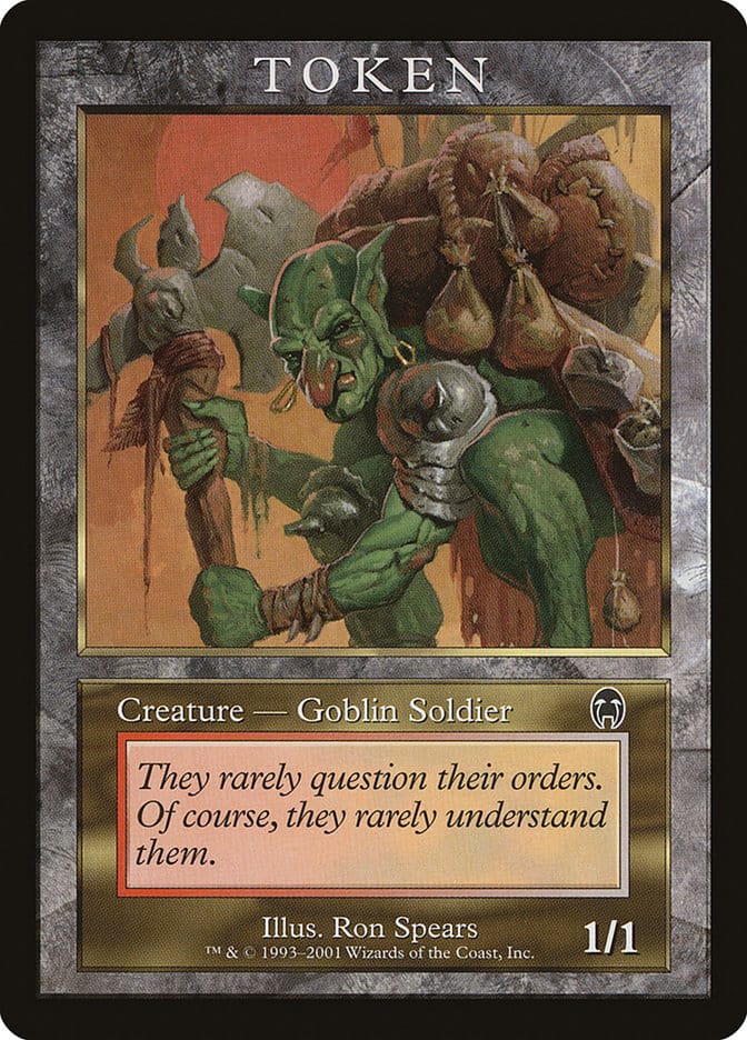 Goblin Soldier Token [Magic Player Rewards 2001] Magic: The Gathering