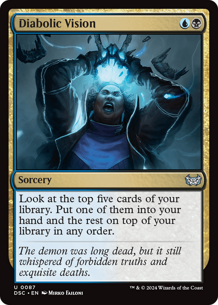 Diabolic Vision [Duskmourn: House of Horror Commander] Magic: The Gathering
