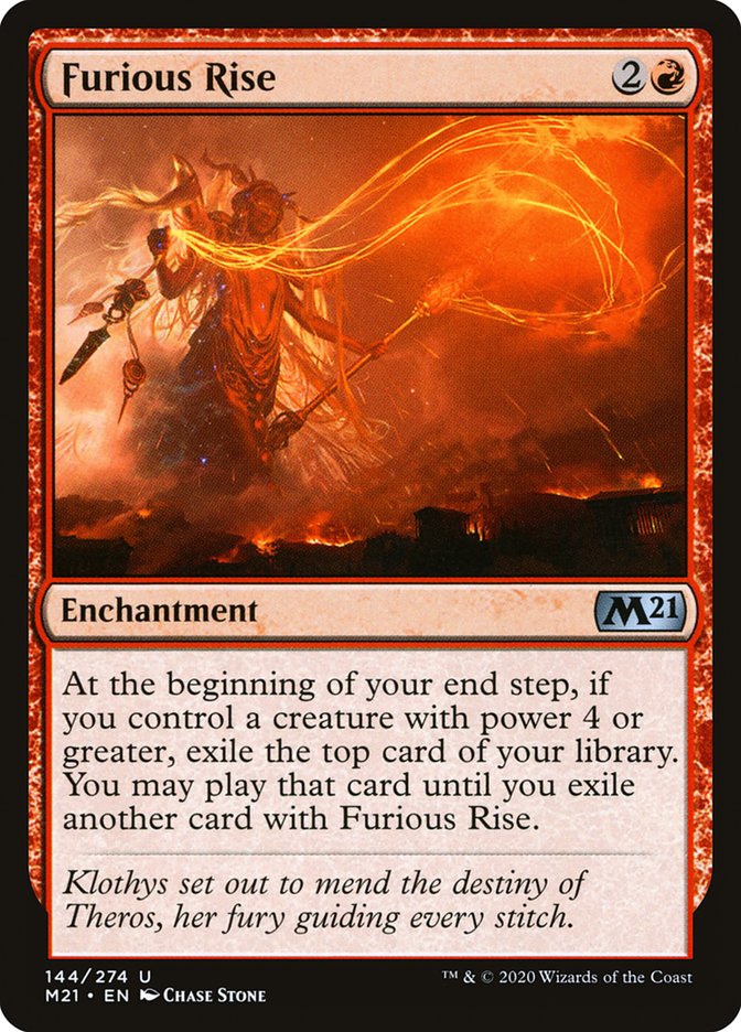 Furious Rise [Core Set 2021] Magic: The Gathering
