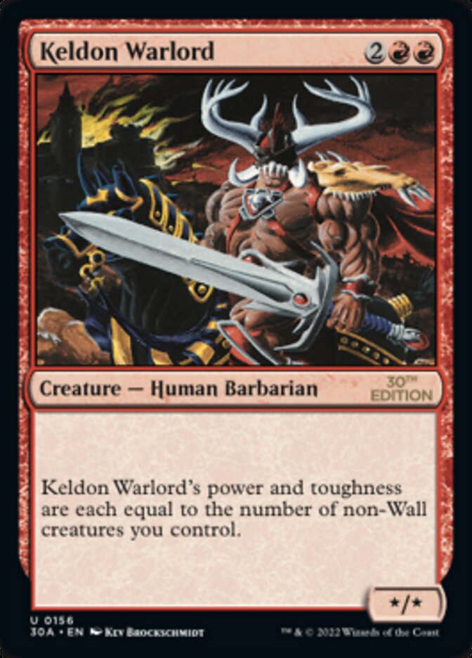 Keldon Warlord [30th Anniversary Edition] Magic: The Gathering