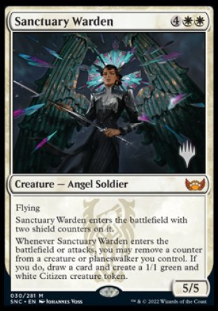 Sanctuary Warden (Promo Pack) [Streets of New Capenna Promos] Magic: The Gathering