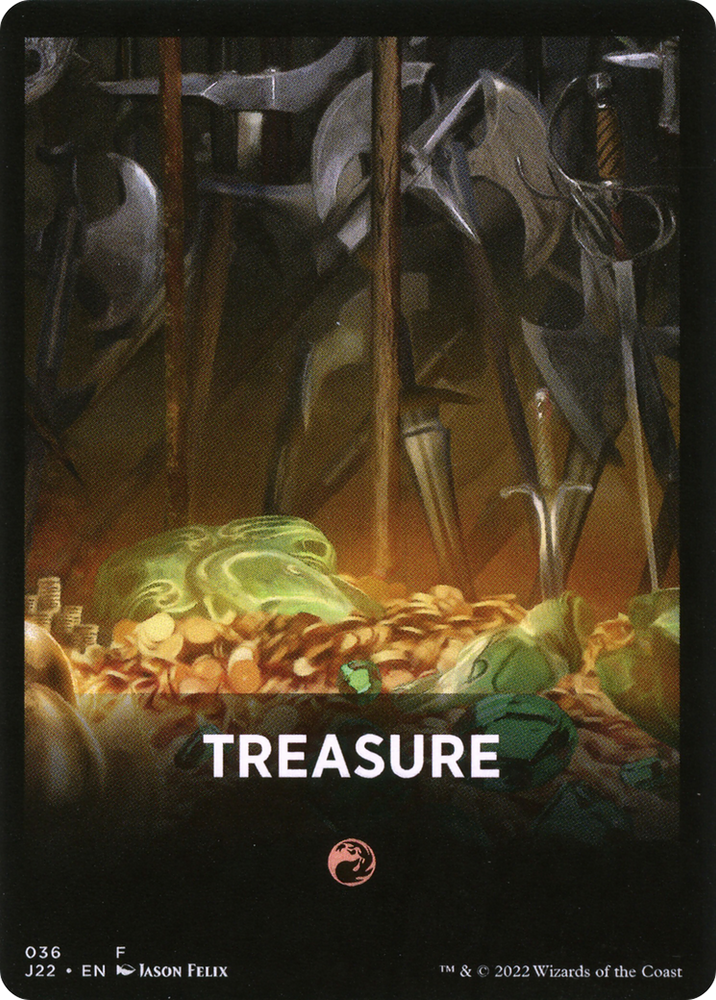 Treasure Theme Card [Jumpstart 2022 Front Cards] Magic: The Gathering