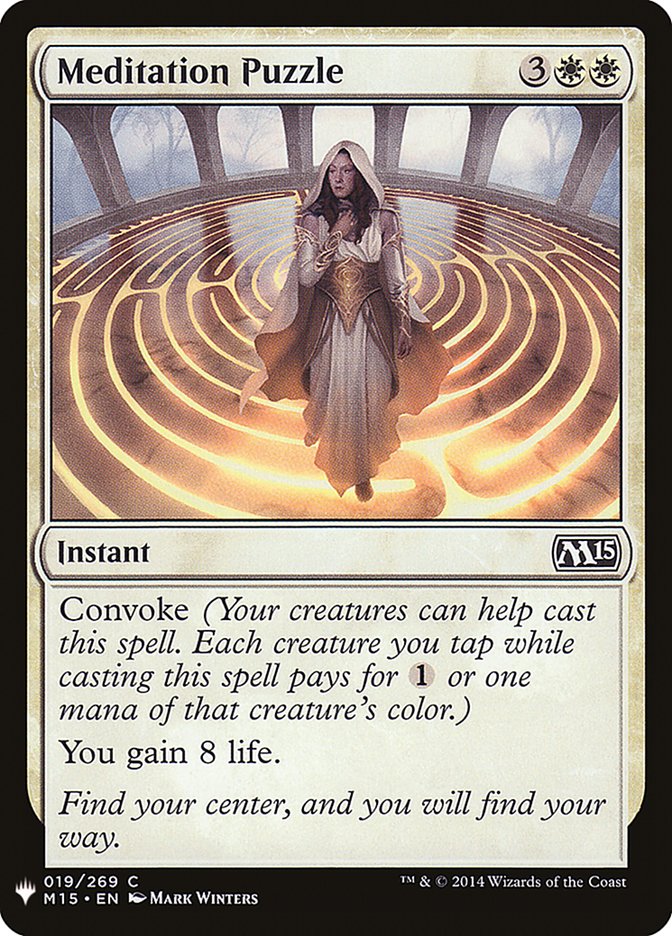 Meditation Puzzle [Mystery Booster] Magic: The Gathering