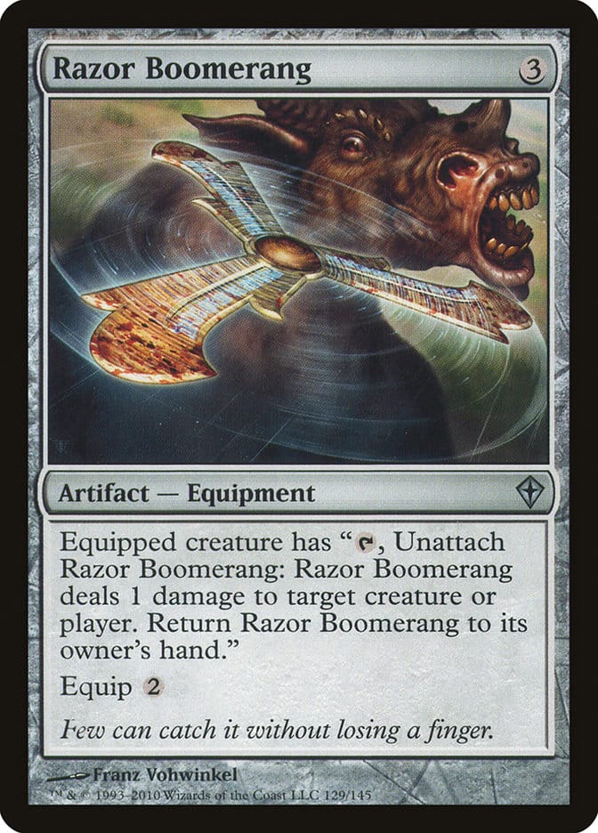 Razor Boomerang [Worldwake] Magic: The Gathering