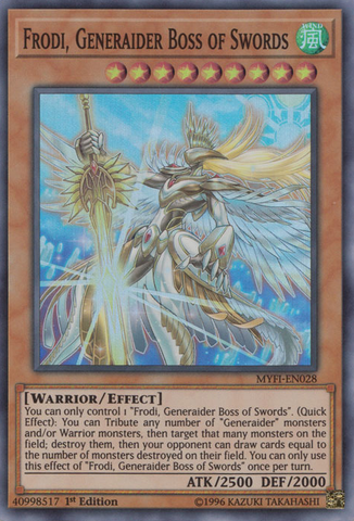 Frodi, Generaider Boss of Swords [MYFI-EN028] Super Rare - Yugioh Cards For Your TCG Needs!