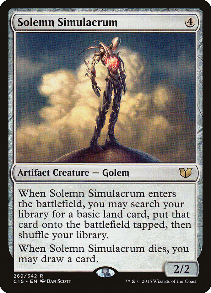 Solemn Simulacrum [Commander 2015] Magic: The Gathering