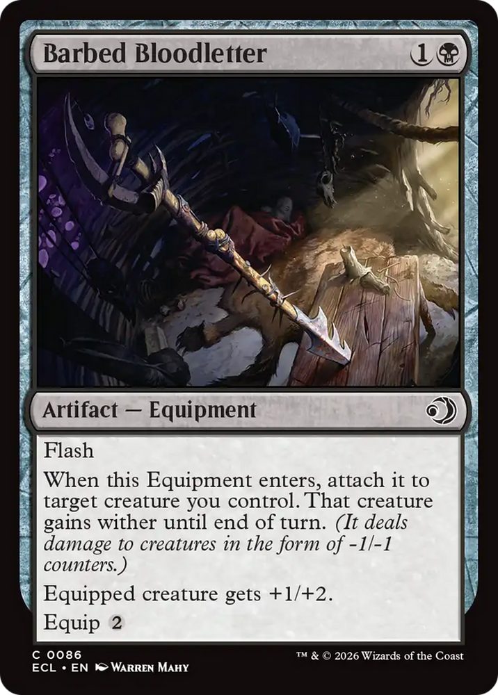 Barbed Bloodletter [Lorwyn Eclipsed] Magic: The Gathering