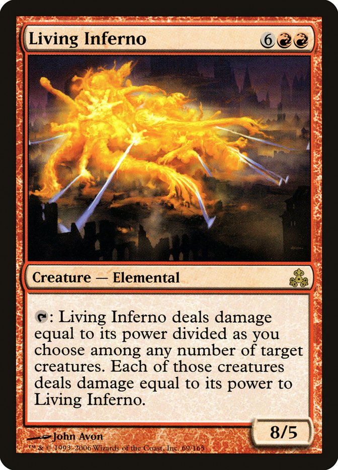 Living Inferno [Guildpact] Magic: The Gathering