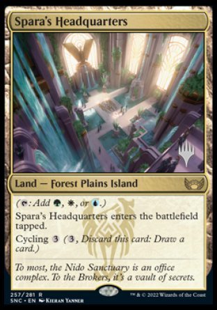 Spara's Headquarters (Promo Pack) [Streets of New Capenna Promos] Magic: The Gathering