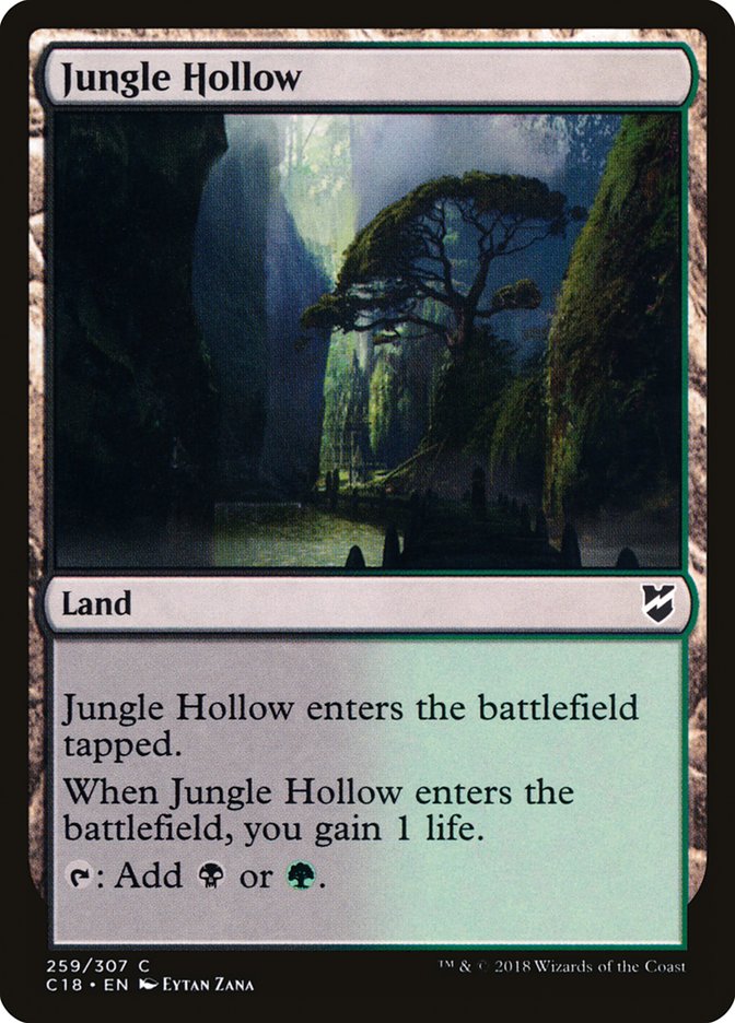 Jungle Hollow [Commander 2018] Magic: The Gathering