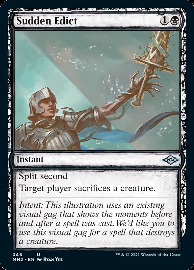 Sudden Edict (Sketch) [Modern Horizons 2] Magic: The Gathering