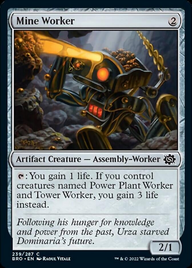 Mine Worker [The Brothers' War] Magic: The Gathering