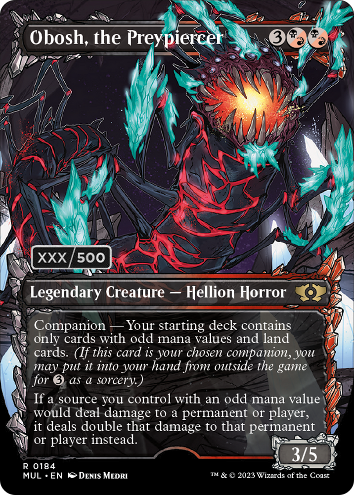 Obosh, the Preypiercer (Serialized) [Multiverse Legends] Magic: The Gathering