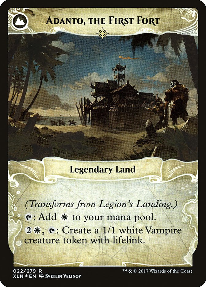 Legion's Landing // Adanto, the First Fort [Ixalan Prerelease Promos] Magic: The Gathering