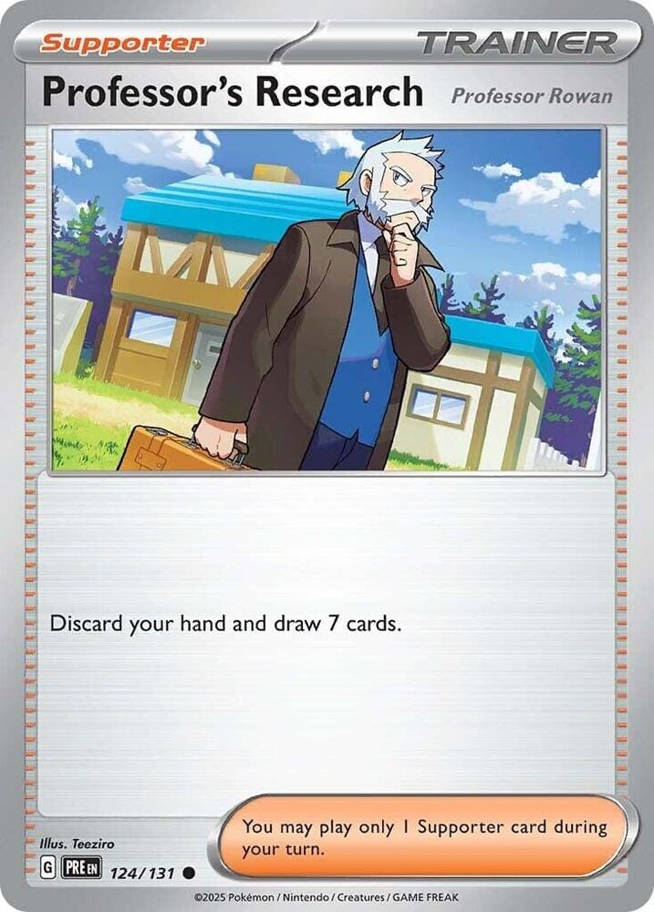 Professor's Research (124/131) [Professor Rowan] [Scarlet & Violet: Prismatic Evolutions] - Pokemon Cards For Your TCG Needs!