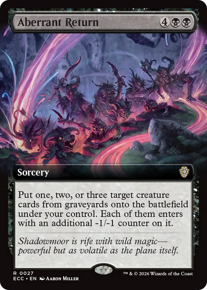 Aberrant Return (Extended Art) [Lorwyn Eclipsed Commander] Magic: The Gathering