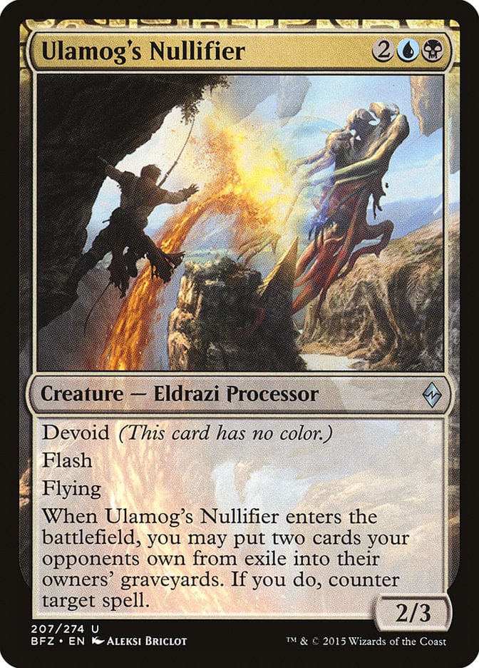 Ulamog's Nullifier [Battle for Zendikar] Magic: The Gathering