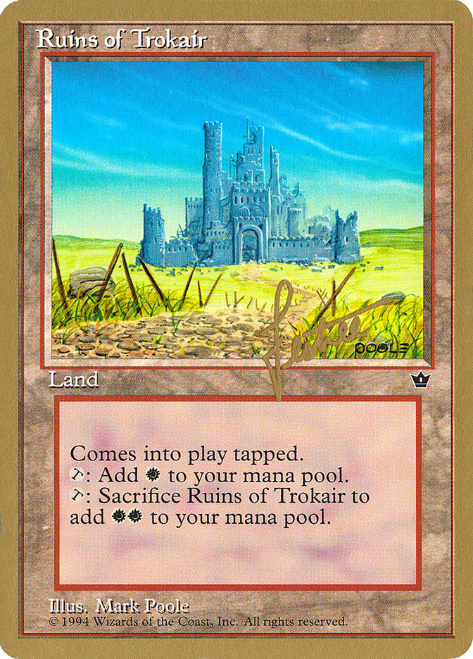 Ruins of Trokair (Bertrand Lestree) [Pro Tour Collector Set] Magic: The Gathering