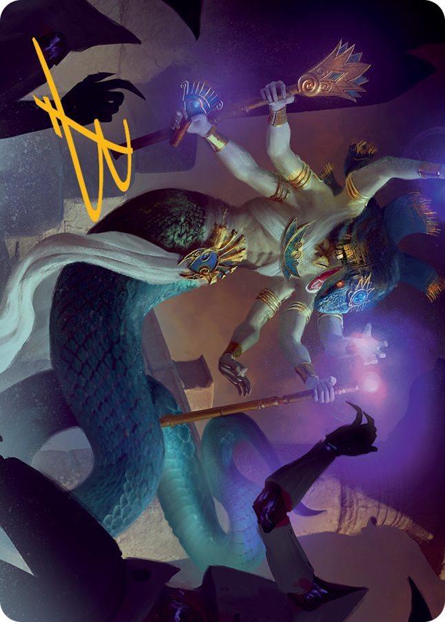 Imoti, Celebrant of Bounty Art Card (Gold-Stamped Signature) [March of the Machine Art Series] Magic: The Gathering