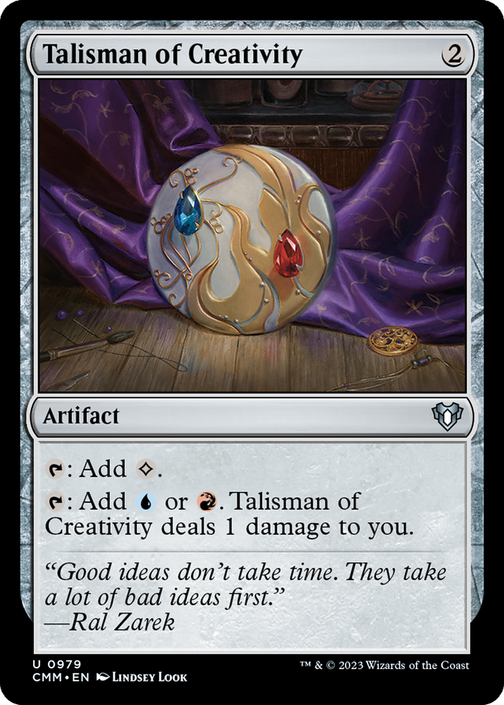 Talisman of Creativity [Commander Masters] Magic: The Gathering