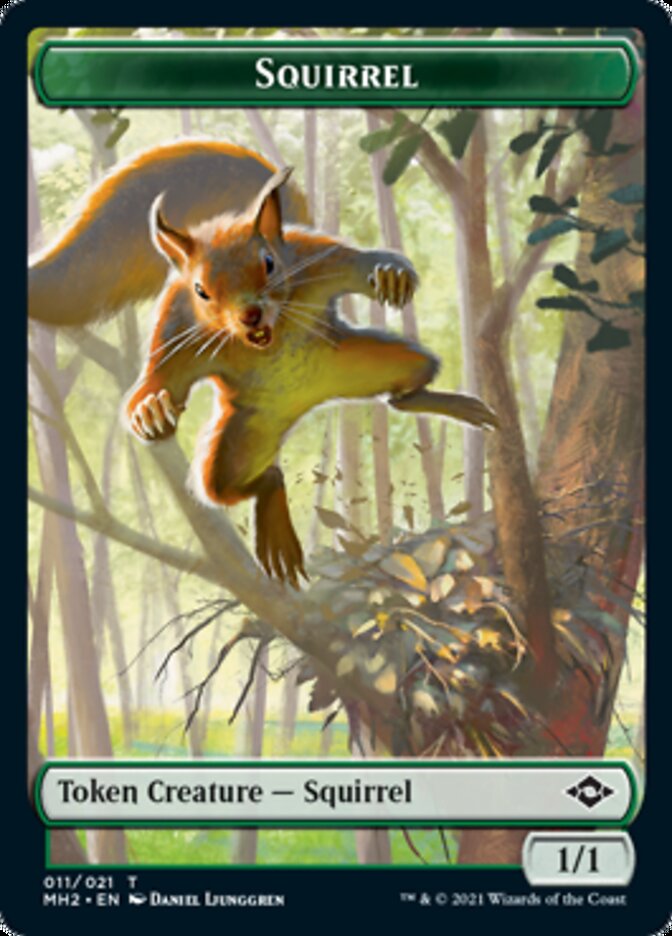 Bird // Squirrel Double-Sided Token [Modern Horizons 2 Tokens] Magic: The Gathering